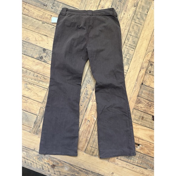 #12 NWT! Women's Heathered Brown Twill Bootcut Pants by Cider, Sz: L - Picture 2 of 5